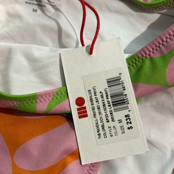 NWT SOLID AND STRIPED the Randall printed (mixed leaf print) size M - Picture 9 of 10